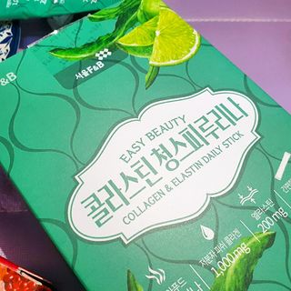 서울에프엔비 콜라스틴 3종 뷰티젤리스틱 45입 [ABC핏 15입 /  석류핏 15입 / 청스피루리나 15입] — 5점을 준 리뷰어가 2021년 9월 올린 사용 사진