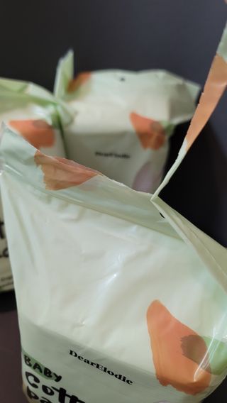 디어엘로디 유기농 무표백 건티슈 60매 — 4.5점을 준 리뷰어가 2022년 11월 올린 사용 사진