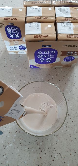 소화가 잘되는 우유 국산 5곡 미숫가루 — 5점을 준 리뷰어가 2021년 9월 올린 사용 사진