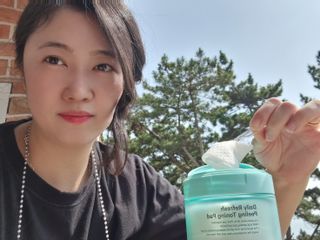 닥터에프파이브 데일리 리프레쉬 필링 토닝 패드 60매 — 5점을 준 리뷰어가 2022년 7월 올린 사용 사진