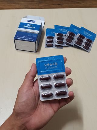 뉴트리션팩토리 비타프렙 오큐슈프림 루테인 오메가3 1050mg — 5점을 준 리뷰어가 2021년 8월 올린 사용 사진