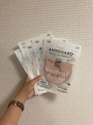 [애니가드] 셋업 메베마스크라이트  (대형 4컬러 + 중형 4컬러) — 5점을 준 리뷰어가 2022년 6월 올린 사용 사진