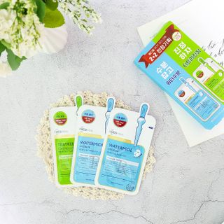 메디힐 올리브영 1등 마스크팩 워터마이드팩 2매 + 티트리팩 2매 기획세트 — 5점을 준 리뷰어가 2021년 3월 올린 사용 사진