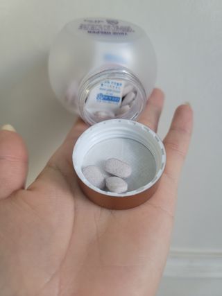 트루헬퍼 굿밤 특급 건강 보조제 수면 1박스 2개월분 — 3.5점을 준 리뷰어가 2023년 4월 올린 사용 사진