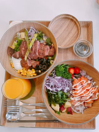 코끼리 더 샐러드 카페 뚝섬점 [코끼리 더 샐러드 카페] 비프 스테이크 뚝섬유원지점 — 5점을 준 리뷰어가 2022년 2월 올린 사용 사진