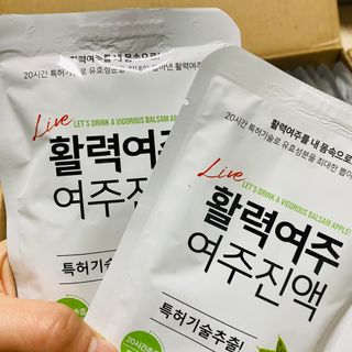참유원 특허제조 활력 여주진액 여주즙 50포 — 5점을 준 리뷰어가 2022년 1월 올린 사용 사진