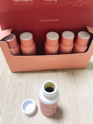 랩앤뷰티 메가 벨벳 콜라겐 12000 — 4.5점을 준 리뷰어가 2021년 5월 올린 사용 사진