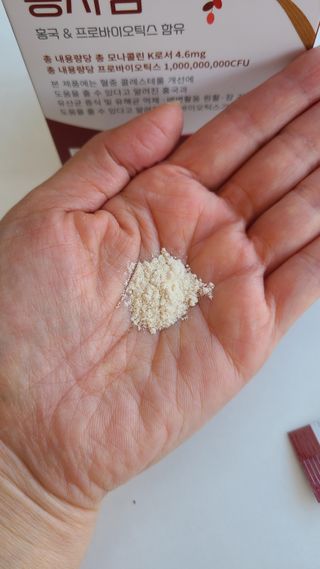 하루 1포로 콜레스테롤, 유산균, 고역가 소화효소까지 한번에 섭취! 다온바이오 홍자임 1개월분(30포) — 5점을 준 리뷰어가 2022년 11월 올린 사용 사진