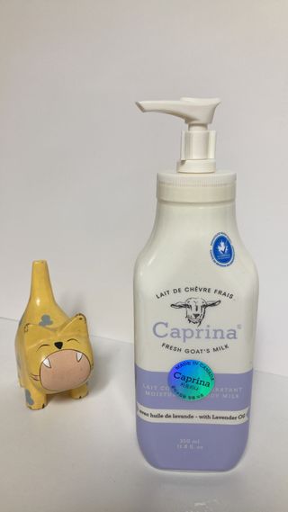 카프리나 산양밀크 모이스춰라이징 바디로션 350ml(라벤더향) — 5점을 준 리뷰어가 2023년 5월 올린 사용 사진