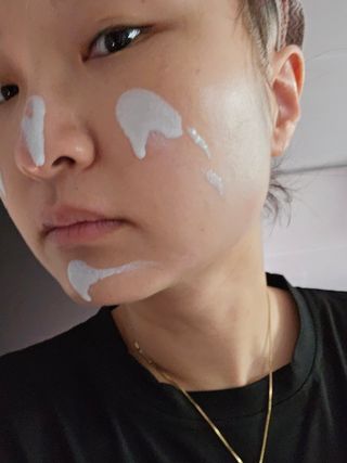 아이레시피 모이스트터치 스포츠 선밀크 50ml (SPF50+ PA+++) — 5점을 준 리뷰어가 2023년 6월 올린 사용 사진