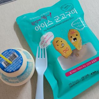 해뜨온 껍질없는 한입아이스 군고구마 120g x 4개 — 5점을 준 리뷰어가 2021년 9월 올린 사용 사진