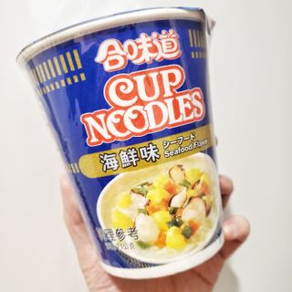 NISSIN 닛신 컵누들  4종 - 씨푸드오리지날, 씨푸드 스파이시, 씨푸드 커리, 씨푸드 XO소스 — 5점을 준 리뷰어가 2022년 1월 올린 사용 사진