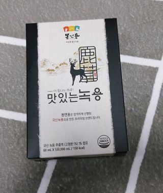 [몸엔용] 과일을 넣어 국산녹용을 맛있게 60ml x 30포 — 5점을 준 리뷰어가 2021년 6월 올린 사용 사진