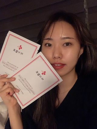 닥터마시멜로 마블러스 멀티 클리닉 마스크 — 5점을 준 리뷰어가 2021년 5월 올린 사용 사진