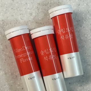 [슬림드랍 석류맛] 건기식 다이어트 보조제 겸 비타민 — 3점을 준 리뷰어가 2022년 3월 올린 사용 사진