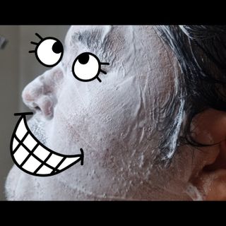 [갸스비] 지성 남성을 위한 포어케어 클렌징폼 — 5점을 준 리뷰어가 2021년 8월 올린 사용 사진