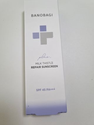 바노바기 코스메틱 바노바기 밀크씨슬 리페어 시카 선스크린 플러스 50ml — 5점을 준 리뷰어가 2023년 2월 올린 사용 사진