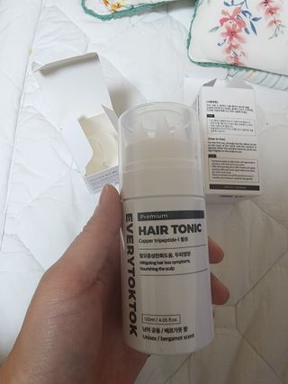 소담스퀘어 상암 에브리톡톡 헤어토닉 120ml — 5점을 준 리뷰어가 2022년 11월 올린 사용 사진