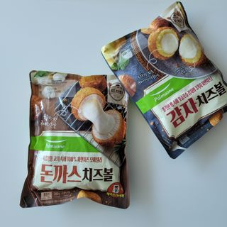 [풀무원] 치즈볼 2종-돈까스치즈볼, 감자치즈볼 — 5점을 준 리뷰어가 2021년 4월 올린 사용 사진
