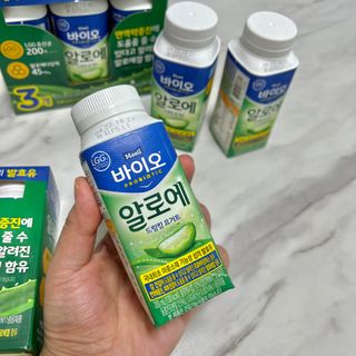 LIVE 매일바이오 알로에 드링킹 요거트 — 5점을 준 리뷰어가 2022년 4월 올린 사용 사진