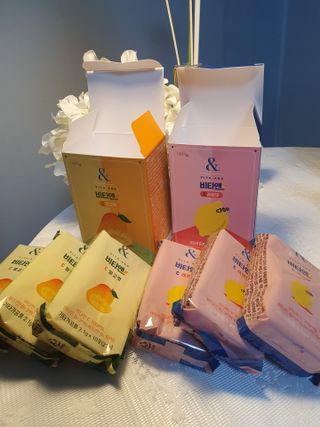 비타앤C 레몬맛, 망고맛 — 5점을 준 리뷰어가 2021년 5월 올린 사용 사진