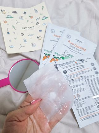 세뚜아(Cettua) [세뚜아] 포어 클리어링 마스크 Cettua Pore Clearing facial mask 5매 — 5점을 준 리뷰어가 2024년 2월 올린 사용 사진
