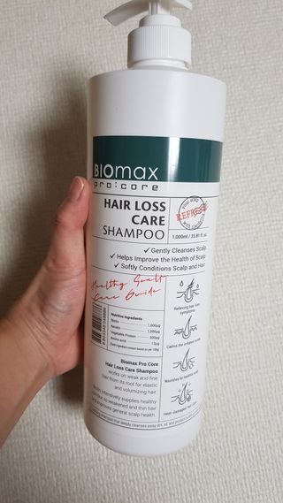 [바이오맥스] 프로코어 탈모완화샴푸 1000ml — 4.5점을 준 리뷰어가 2022년 8월 올린 사용 사진