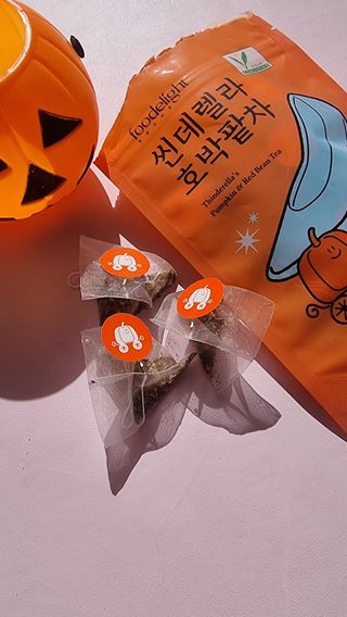 FREE [푸딜라이트] 씬데렐라 호박팥차 하루 한 잔으로 가볍게, 구수한 풍미 가득 호박차 — 5점을 준 리뷰어가 2023년 10월 올린 사용 사진