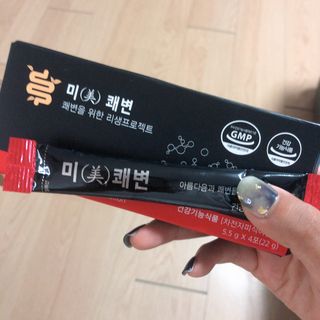 새롬바이오 리생 [미쾌변] 차전자피 식이섬유 건강기능식품 3팩 — 3.5점을 준 리뷰어가 2021년 6월 올린 사용 사진