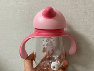 유비맘 트라이탄 코니빨대컵_컬러 랜덤 발송 — 5점을 준 리뷰어가 2021년 1월 올린 사용 사진