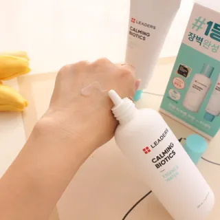 리더스코스메틱 리더스 카밍 바이오틱스 #1등 진정 기획세트 [에센스 워터150ml + 크림 마스크80ml] — 5점을 준 리뷰어가 2022년 10월 올린 사용 사진