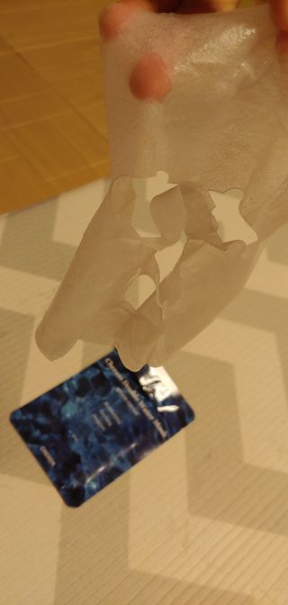 체르엠 그린 케비어 더블워터 마스크팩 5매입  2팩 — 5점을 준 리뷰어가 2021년 11월 올린 사용 사진