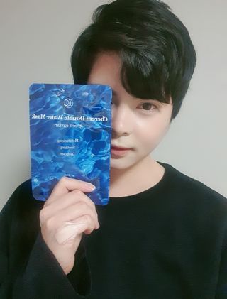 체르엠 그린 케비어 더블워터 마스크팩 5매입  2팩 — 5점을 준 리뷰어가 2021년 12월 올린 사용 사진