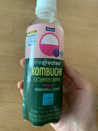 더그레잇티 콤부차 [매일유업] 더그레잇티 44kcal 콤부차 300ml *12개입 (오리지널 6개+베리리치 6개) — 5점을 준 리뷰어가 2023년 7월 올린 사용 사진