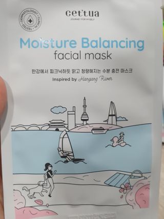세뚜아(Cettua) [세뚜아] 모이스처 밸런싱 페이셜 마스크 Cettua Moisture Balancing Facial Mask 5매 — 5점을 준 리뷰어가 2024년 1월 올린 사용 사진