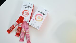 인디닥터 면역 생생 핑크 이뮨 젤리 + 타이탄 BCAA 프로틴 젤리스틱 — 4점을 준 리뷰어가 2022년 3월 올린 사용 사진
