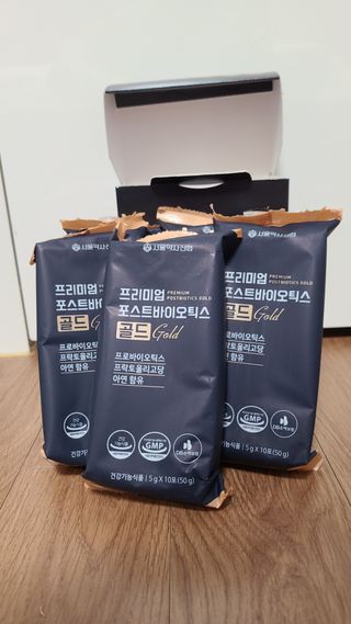 서울약사신협_프리미엄포스트바이오틱스골드_5g x 50포 — 5점을 준 리뷰어가 2021년 3월 올린 사용 사진