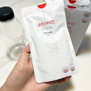 클린24시간 1BOX(5포) + 전용보틀(500ml) — 4.5점을 준 리뷰어가 2022년 10월 올린 사용 사진