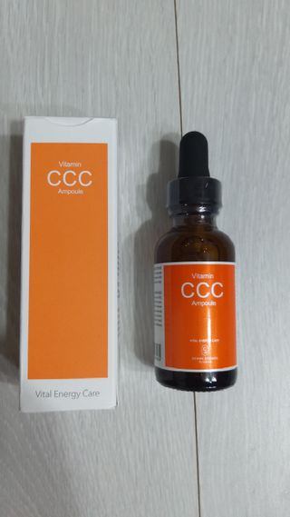 더마 사이언스 비타민 CCC 앰플 기미 브라이트닝 세럼 30ml — 5점을 준 리뷰어가 2021년 8월 올린 사용 사진
