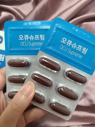 뉴트리션팩토리 비타프렙 오큐슈프림 루테인 오메가3 1050mg — 5점을 준 리뷰어가 2021년 8월 올린 사용 사진
