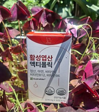 [리노브] 4세대 활성엽산 액티폴릭 270mg x 30정 — 4점을 준 리뷰어가 2022년 8월 올린 사용 사진