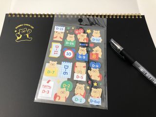 리훈 곰부 체크리스트+ 곰부 리무버블스티커 1장 — 5점을 준 리뷰어가 2021년 5월 올린 사용 사진