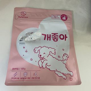 My Pet Care 천연단백질 관절건강에 개좋아 — 5점을 준 리뷰어가 2021년 2월 올린 사용 사진