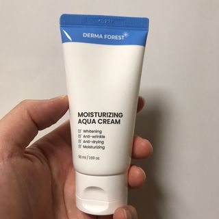 더마포레스트 모이스처라이징 아쿠아크림 / 수분크림 히알루론산 펩타이드 보습 미백 주름개선 — 4점을 준 리뷰어가 2021년 7월 올린 사용 사진
