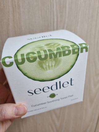 씨드렛 큐컴버 수딩 토너 패드 — 5점을 준 리뷰어가 2023년 2월 올린 사용 사진