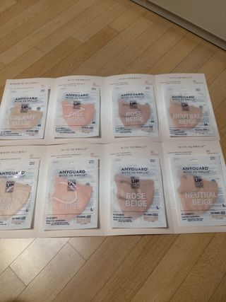 애니가드 셋업메베마스크 (대형 4컬러 + 중형 4컬러) — 5점을 준 리뷰어가 2022년 4월 올린 사용 사진