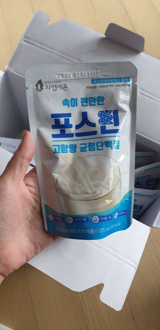 자연에온 마시는 프로틴 고함량 균형단백질 음료 포스틴 125ml 10개입 1BOX — 5점을 준 리뷰어가 2021년 3월 올린 사용 사진