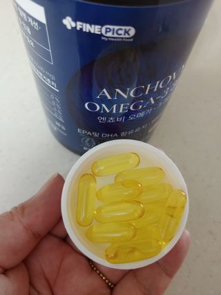 서울약사신협 Finepick_오메가365_1020mg x 365캡슐 — 5점을 준 리뷰어가 2021년 4월 올린 사용 사진