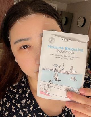 세뚜아(Cettua) [세뚜아] 모이스처 밸런싱 페이셜 마스크 Cettua Moisture Balancing Facial Mask 5매 — 5점을 준 리뷰어가 2024년 3월 올린 사용 사진