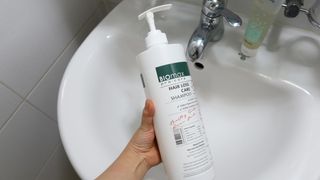 [바이오맥스] 프로코어 탈모완화샴푸 1000ml — 5점을 준 리뷰어가 2022년 8월 올린 사용 사진
